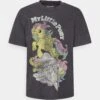 YOURTURN My Little Pony Wash Graphic - Print T-Shirt - Black -Yourturn Sales Store 010b7f56f66d47c7bec0415b7f1e2ee3