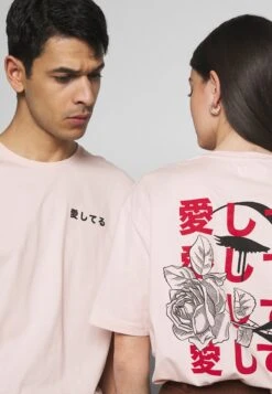 YOURTURN Unisex - Print T-Shirt - Pink -Yourturn Sales Store 05f694ef09d0411c95ee681e9e6aa357