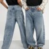 YOURTURN Baggy Jeans Unisex - Relaxed Fit Jeans - Dark Blue Denim -Yourturn Sales Store 065c168ac6014a5eabb0b9d456597c17
