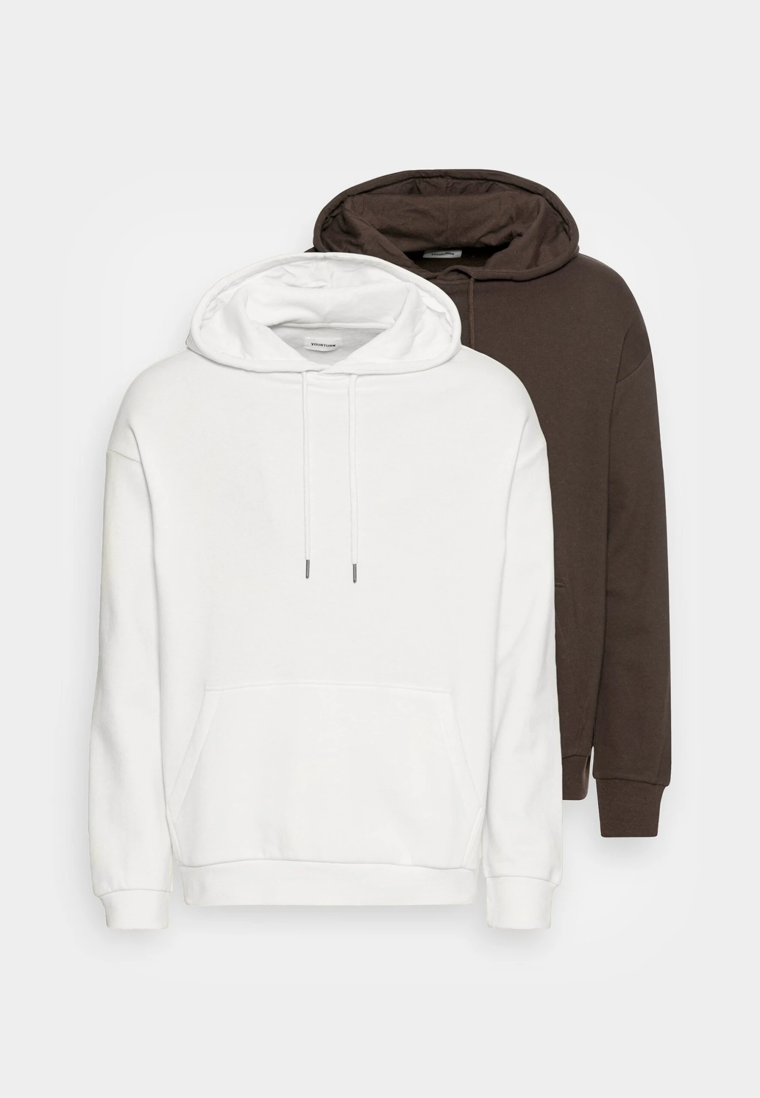 YOURTURN 2 Pack Unisex - Hoodie - Brown/Off White 7 YOURTURN 2 Pack Unisex - Hoodie - Brown/Off White - Image 5