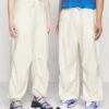 YOURTURN Genderless Parachute Unisex - Trousers - White -Yourturn Sales Store 1c083424eb0e48c8a17481920e445a5e