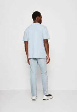 YOURTURN Unisex - Print T-Shirt - Light Blue -Yourturn Sales Store 20f9cd4319a54db6867701868e57b5ea