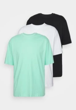 YOURTURN 3Pack Unisex - Basic T-Shirt - White/Mint/Black -Yourturn Sales Store 233351a62236459a996e1a031bd0d8cd