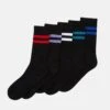 YOURTURN 5 Pack - Socks - Black -Yourturn Sales Store 2a90fcb3e0fb4e46abed8b133c02a2b3