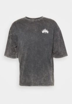 YOURTURN Skull Graphic Tee Unisex - Print T-Shirt - Mottled Black -Yourturn Sales Store 3341a74bddf74d959dffbf4e41605549