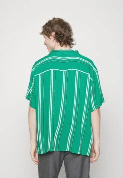 YOURTURN Stripes Boxi - Shirt - Green -Yourturn Sales Store 33ad028826184f32afd72d60071cd31d