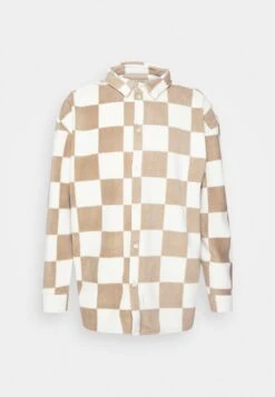 YOURTURN Unisex - Button-Down Blouse - Beige -Yourturn Sales Store 34137857bff24ba7aa31bd127a4f6a4e