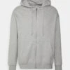 YOURTURN Relaxed Fit Unisex - Zip-Up Sweatshirt - Mottled Light Grey -Yourturn Sales Store 39e30f2e0b3a4233a7ba3334409eb553