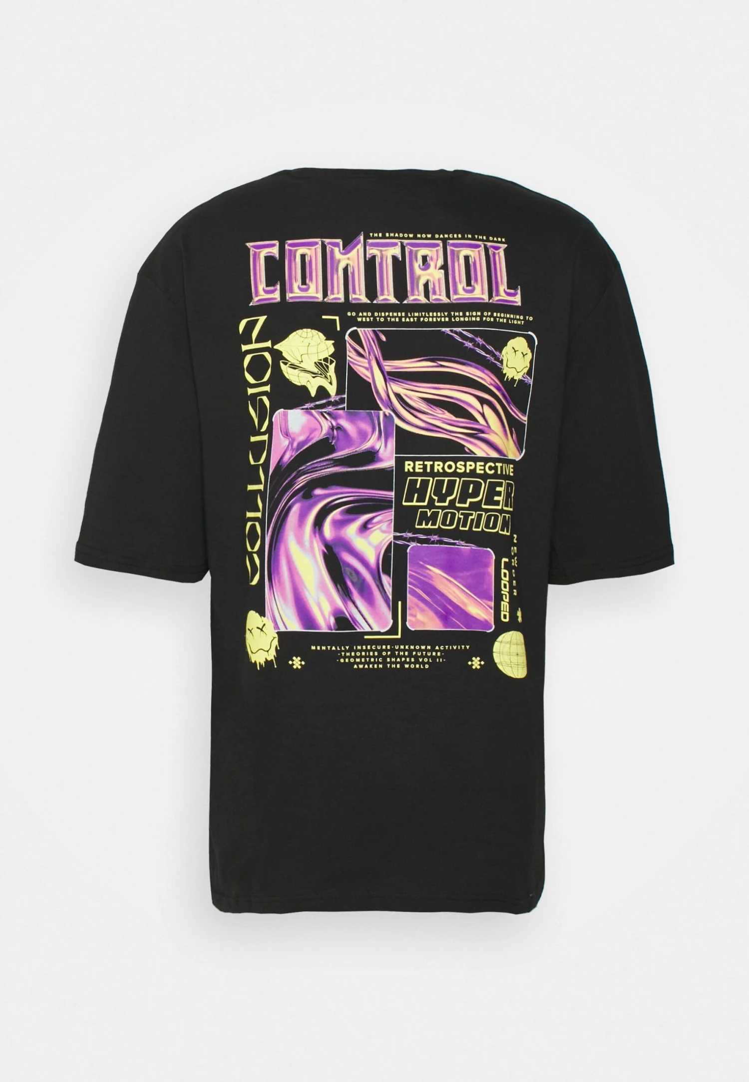 YOURTURN Unisex - Print T-Shirt - Black 4 YOURTURN Unisex - Print T-Shirt - Black - Image 2