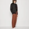YOURTURN Unisex 2 Pack- Tracksuit Bottoms - Brown/Off-White