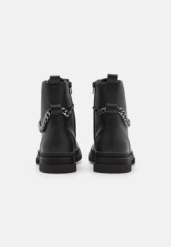 YOURTURN Unisex - Lace-Up Ankle Boots - Black -Yourturn Sales Store 44be596590b84e39b972183b5417044b