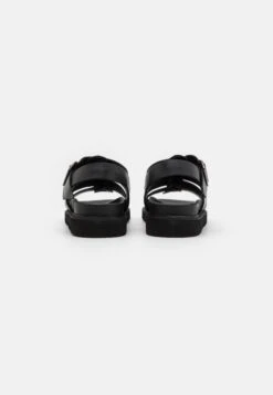 YOURTURN Leather Unisex- Sandals - Black -Yourturn Sales Store 4bdecb73f84a4980bea454c1c3d11686