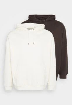 YOURTURN 2 Pack Unisex - Hoodie -Brown/Off-White -Yourturn Sales Store 4fc56a2d85334963ba991ae432107540