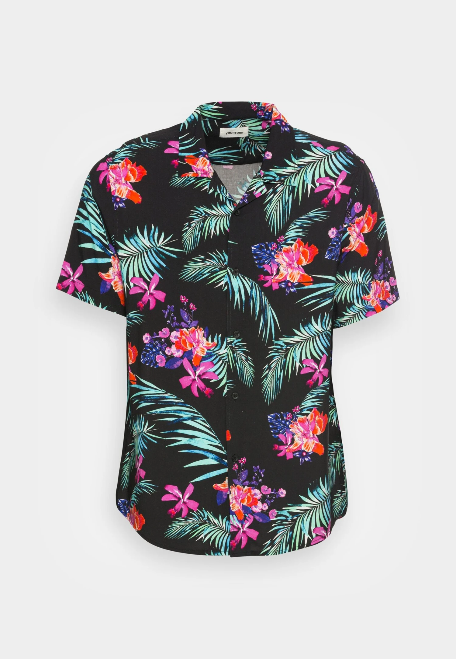 YOURTURN Unisex - Button-Down Blouse - Black 6 YOURTURN Unisex - Button-Down Blouse - Black - Image 4