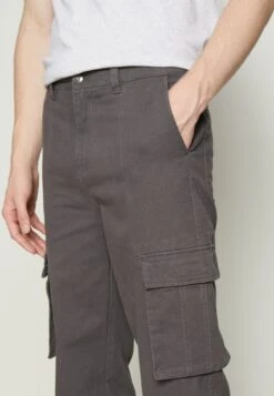 YOURTURN Unisex - Cargo Trousers - Dark Grey -Yourturn Sales Store 58c6df9c04d848768eb87bd4370028cb