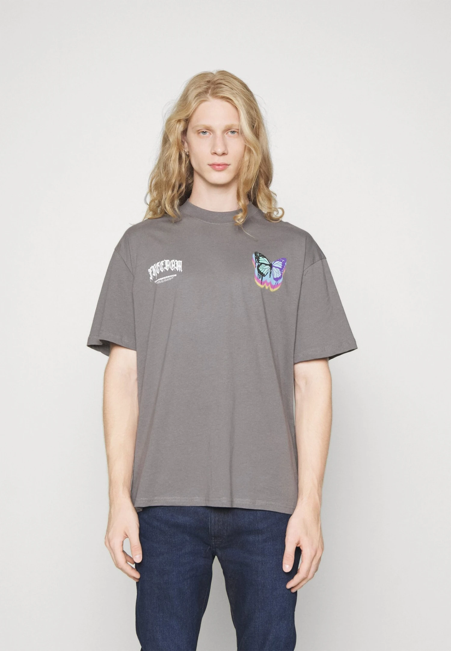 YOURTURN Unisex - Print T-Shirt - Dark Grey 5 YOURTURN Unisex - Print T-Shirt - Dark Grey - Image 3