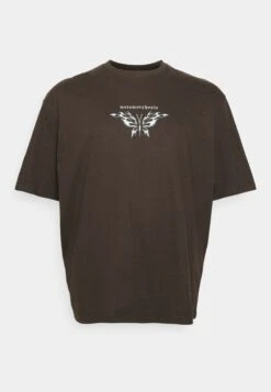 YOURTURN Print T-Shirt - Brown -Yourturn Sales Store 65b23aeaf77a4c1e84cd5ce13c000801