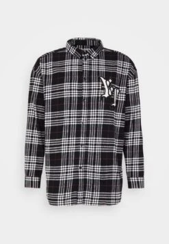 YOURTURN Unisex - Button-Down Blouse - White/Black -Yourturn Sales Store 6ef79e66e0c24fa79be63c30f4b672df