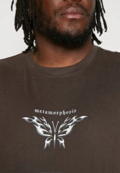 YOURTURN Print T-Shirt - Brown -Yourturn Sales Store 7673a818b5884438a6f91f8b31d112e1