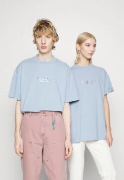 YOURTURN Print T-Shirt - Light Blue