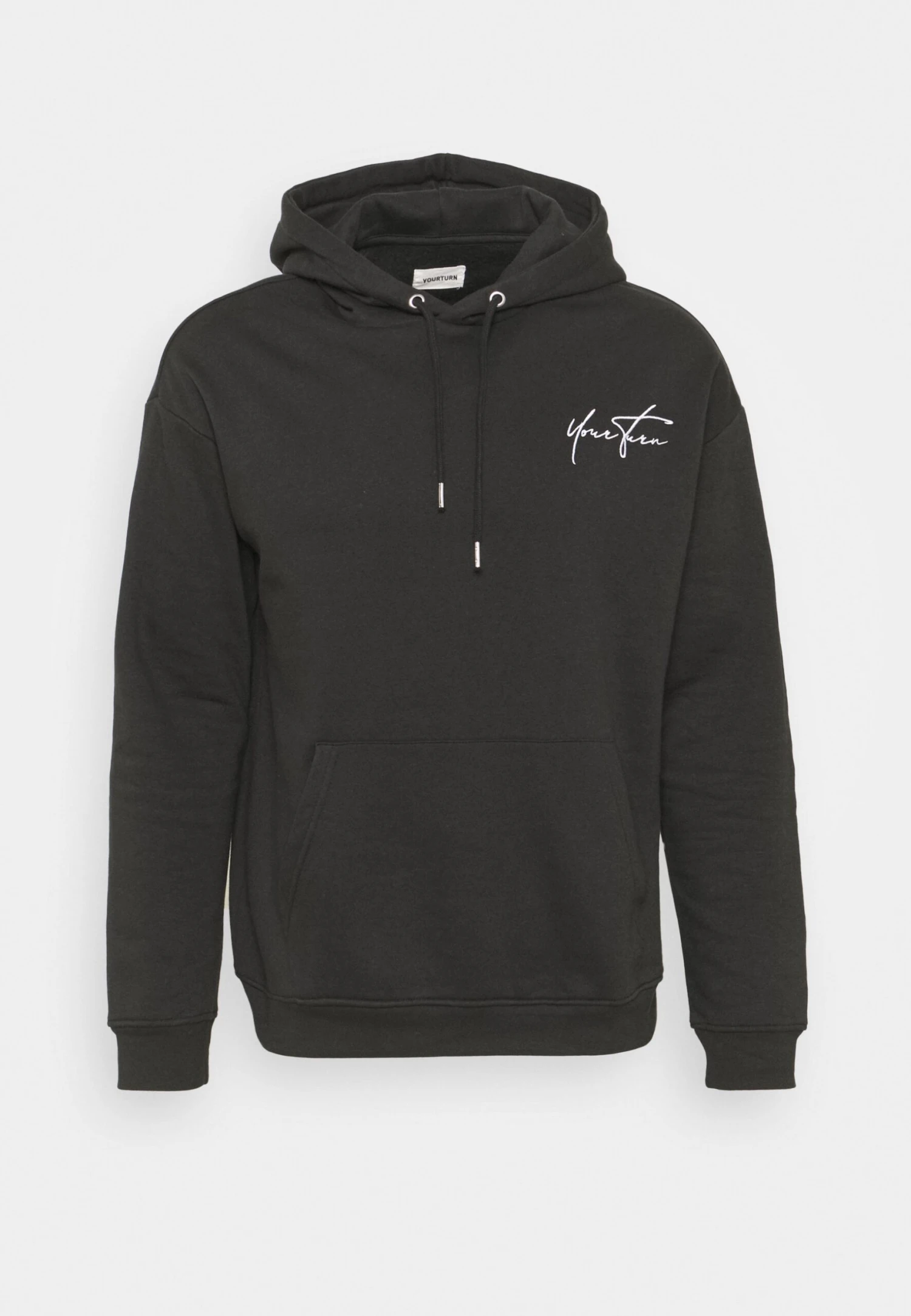 YOURTURN Bold Script Hoodie Unisex - Sweatshirt - Black 7 YOURTURN Bold Script Hoodie Unisex - Sweatshirt - Black - Image 5