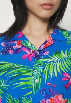 YOURTURN Unisex - Button-Down Blouse - Blue -Yourturn Sales Store 7e0267c027e44c798b22ebbdf4937249