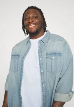 YOURTURN Unisex 2 Pack- Basic T-Shirt - Light Blue/Dark Blue -Yourturn Sales Store 803aae824a8d47309f17c30e8575b487