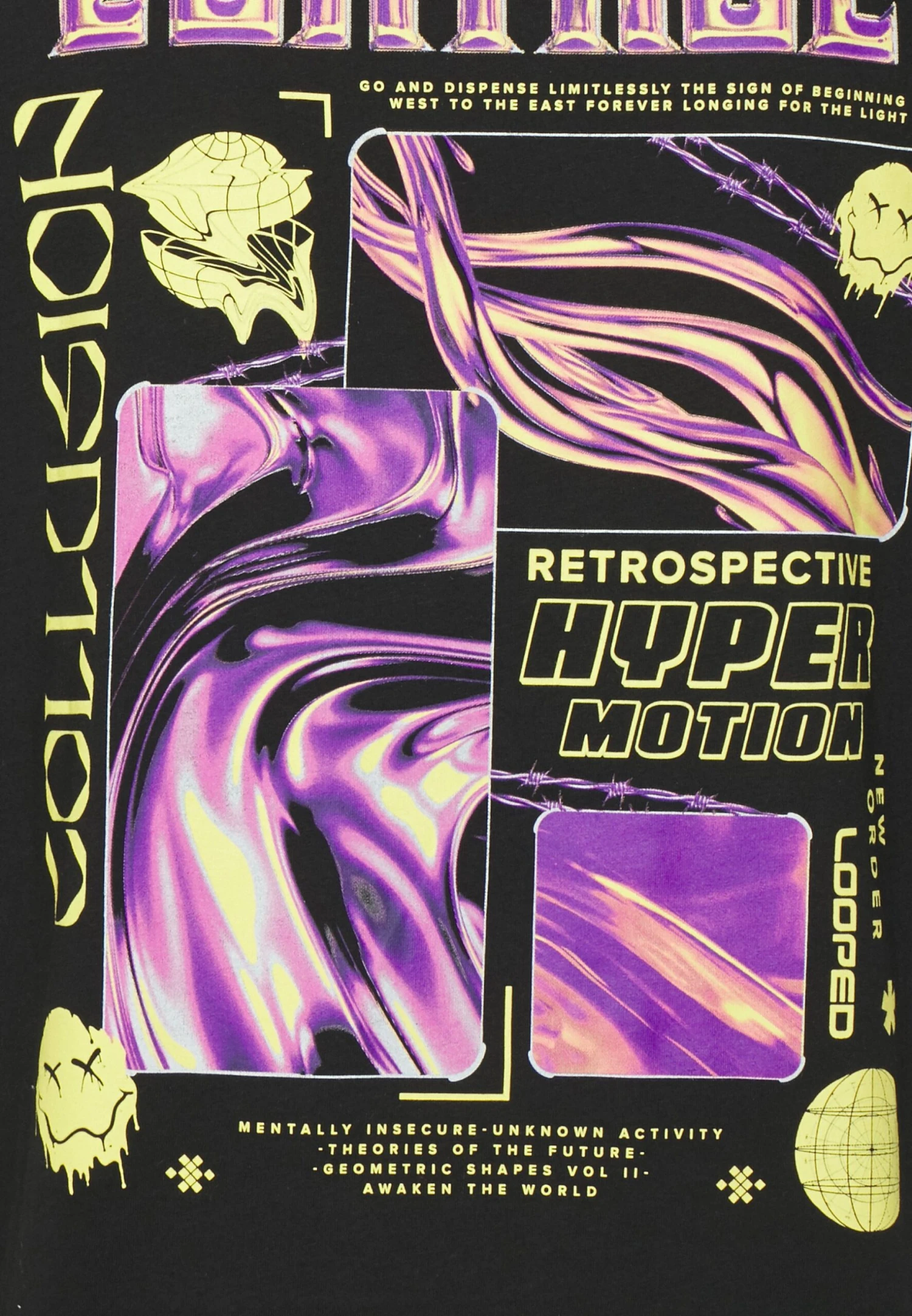 YOURTURN Unisex - Print T-Shirt - Black 5 YOURTURN Unisex - Print T-Shirt - Black - Image 3