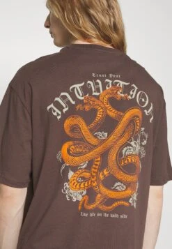 YOURTURN Unisex - Print T-Shirt - Brown -Yourturn Sales Store 8ef63fbd76094d47944e6a2bfc8c2d80