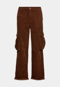 YOURTURN Corduroy Unisex - Cargo Trousers - Dark Brown -Yourturn Sales Store 8f0684fefd444305996ecd0334317fe8