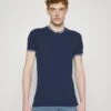 YOURTURN Unisex - Basic T-Shirt - Dark Blue -Yourturn Sales Store 94cb33042e6943c3aa0c857b714936b9