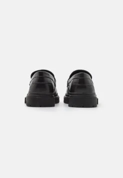 YOURTURN Leather Unisex - Slip-Ons - Black -Yourturn Sales Store a30e4aec3ff64aec89480e52d85c30cf