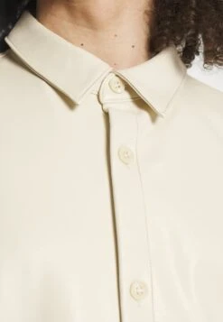 YOURTURN Unisex - Faux Leather Jacket - Beige -Yourturn Sales Store a32ba3b97fb84e7fae95b9c061124838