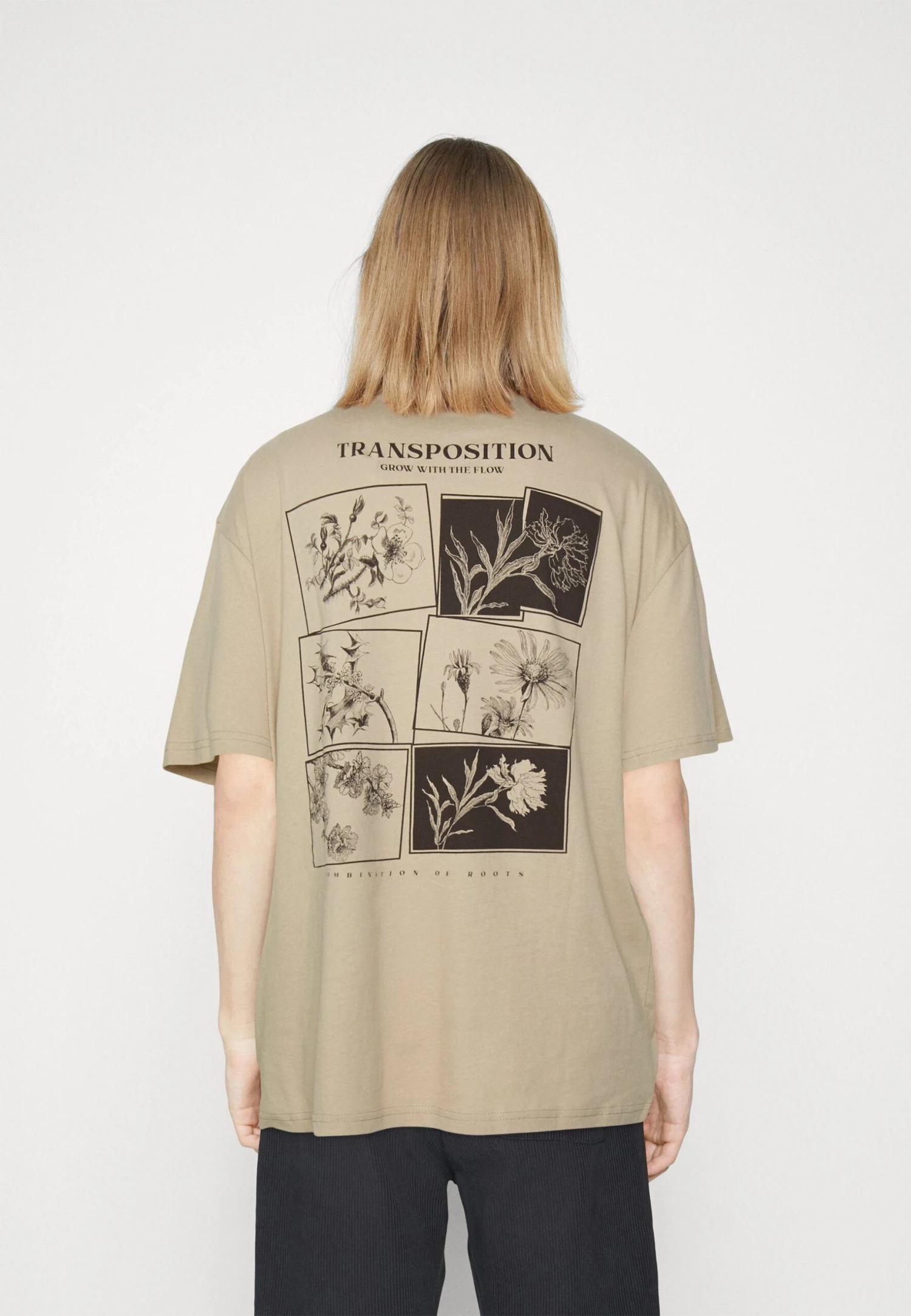 YOURTURN Unisex - Print T-Shirt - Beige 5 YOURTURN Unisex - Print T-Shirt - Beige - Image 3