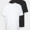 YOURTURN 2 Pack Unisex - Basic T-Shirt - Black/White -Yourturn Sales Store b383217157c14aa8bd1cb759b42b8d88