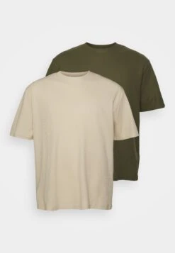 YOURTURN Unisex - Basic T-Shirt -Light Green/ Off-White -Yourturn Sales Store c79586a67b644f9d8df9dcf9e2af5ece