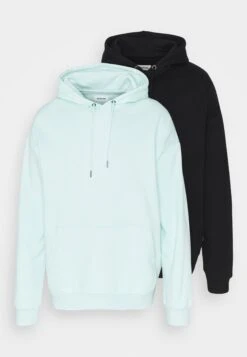YOURTURN 2 Pack Unisex - Hoodie - Black/Mint -Yourturn Sales Store d48eda3a2a1a4933a826b17f7f0a21bd