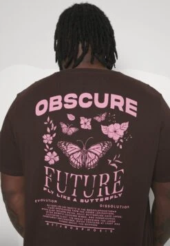 YOURTURN Print T-Shirt - Dark Brown -Yourturn Sales Store d8f393defc3d420bad3f6109b2939097