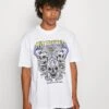 YOURTURN Rule Skull Graphic Tee Unisex - Print T-Shirt - White -Yourturn Sales Store dcabe2eb130841cda4df71dd70c3393d