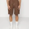 YOURTURN Unisex - Denim Shorts - Brown -Yourturn Sales Store ed5d26a5f0ab47b69974ad3451b1f5c7