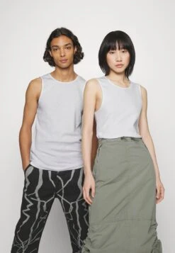 YOURTURN Slim Fit Ribbed Tank Unisex 2 Pack- Top - White/Black -Yourturn Sales Store ed6da4cbd31a45fc9e399b3d51a92359