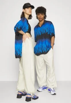 YOURTURN Genderless Parachute Unisex - Trousers - White -Yourturn Sales Store f47a0e1ecff04f00b66902953e5c6730