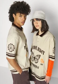 YOURTURN Unisex - Polo Shirt - Off-White -Yourturn Sales Store f864bebbaad8433380d69100bbbe5644